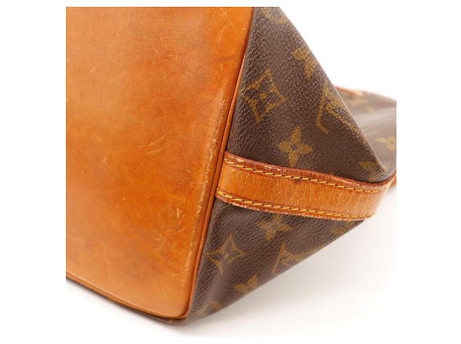 Louis Vuitton Monogram Noe Beuteltasche aus Leder braun - Ansicht 8
