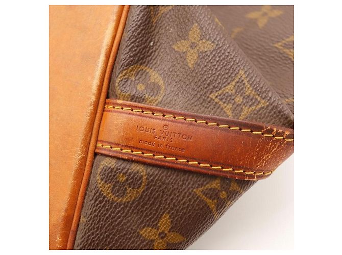 Louis Vuitton Monogram Noe Beuteltasche aus Leder braun - Ansicht 9
