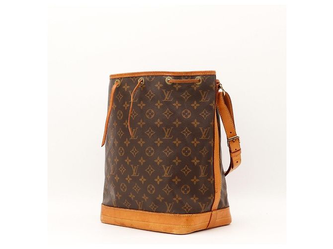 Louis Vuitton Monogram Noe Beuteltasche aus Leder braun - Ansicht 2