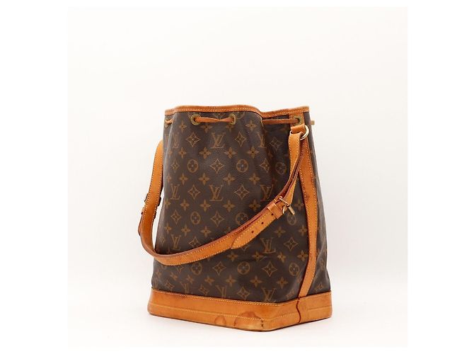 Louis Vuitton Monogram Noe Beuteltasche aus Leder braun - Ansicht 4