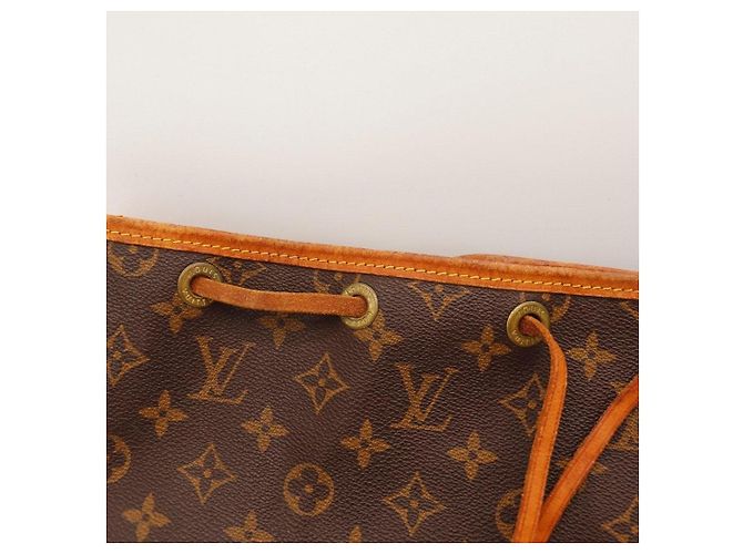 Louis Vuitton Monogram Noe Beuteltasche aus Leder braun - Ansicht 6