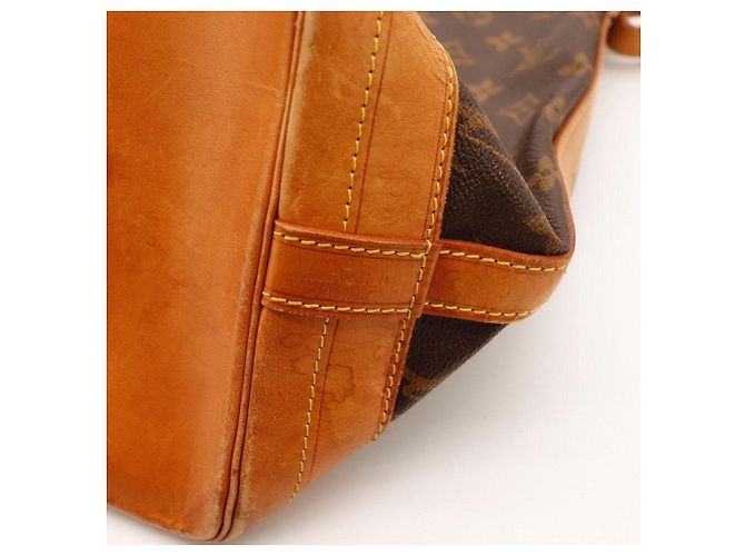 Louis Vuitton Monogram Noe Beuteltasche aus Leder braun - Ansicht 7