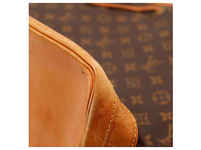 Louis Vuitton Monogram Noe Beuteltasche aus Leder braun - Ansicht 9