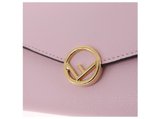 FENDI Continental Long Wallet Leder Rosa Gold Auth 212147M - Jerrillo - Ansicht 13
