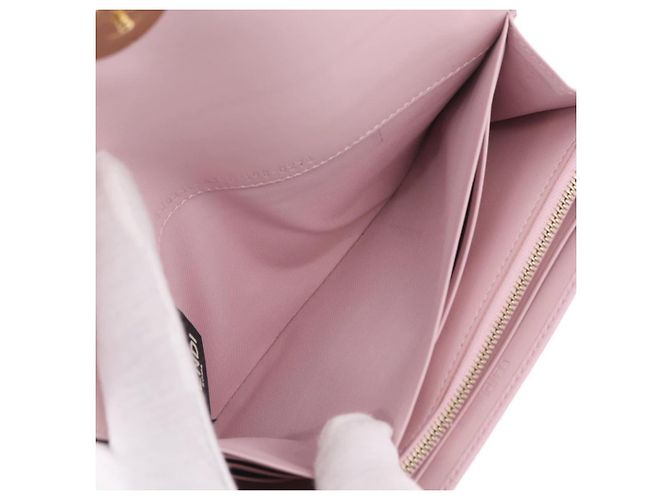 FENDI Continental Long Wallet Leder Rosa Gold Auth 212147M - Jerrillo - Ansicht 19