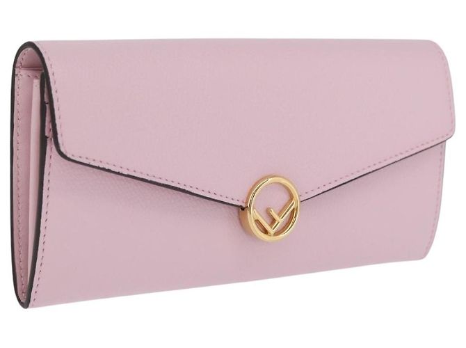 FENDI Continental Long Wallet Leder Rosa Gold Auth 212147M - Jerrillo - Ansicht 2
