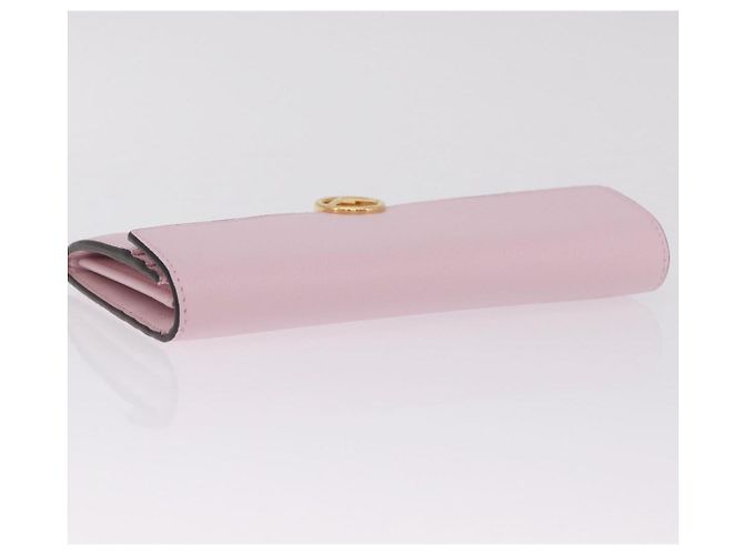 FENDI Continental Long Wallet Leder Rosa Gold Auth 212147M - Jerrillo - Ansicht 7