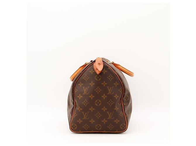 Borsa a mano Louis Vuitton Speedy 30 Monogram Canvas Brown - vista 3