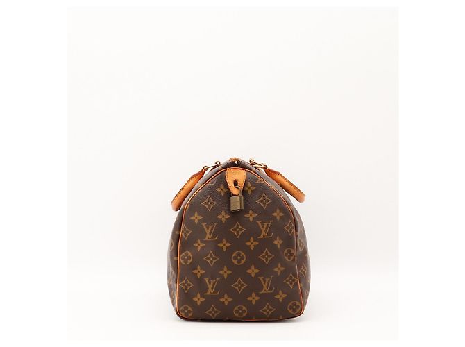 Borsa a mano Louis Vuitton Speedy 30 Monogram Canvas Brown - vista 3