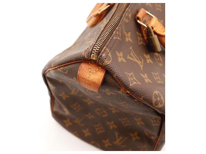 Borsa a mano Louis Vuitton Speedy 30 Monogram Canvas Brown - vista 11