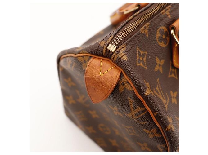 Louis Vuitton Speedy 30 Monogram Canvas Brown Handbag - view 10