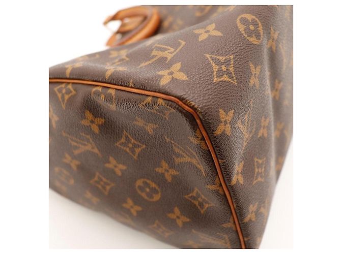 Louis Vuitton Speedy 30 Monogram Canvas Brown Handbag - view 11