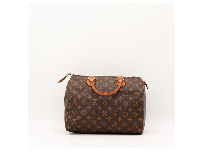 Louis Vuitton Speedy 30 Monogram Canvas Brown Handbag - view 4