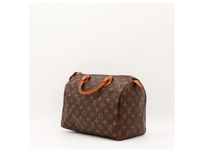 Louis Vuitton Speedy 30 Monogram Canvas Brown Handbag - view 5
