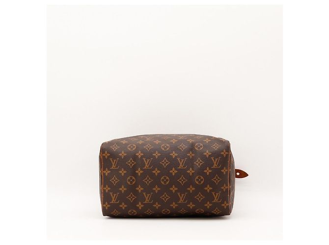 Louis Vuitton Speedy 30 Monogram Canvas Brown Handbag - view 6