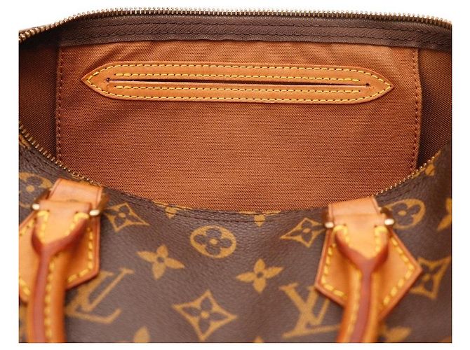 Louis Vuitton Speedy 30 Monogram Canvas Brown Handbag - view 7