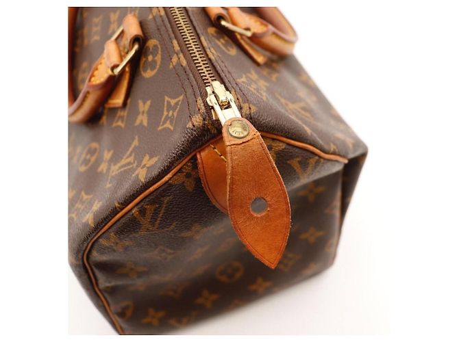 Louis Vuitton Speedy 30 Monogram Canvas Brown Handbag - view 9