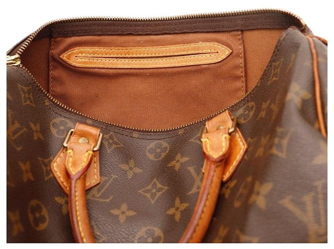 Sac à main Louis Vuitton Speedy 30 Monogram Canvas Brown - vue 7