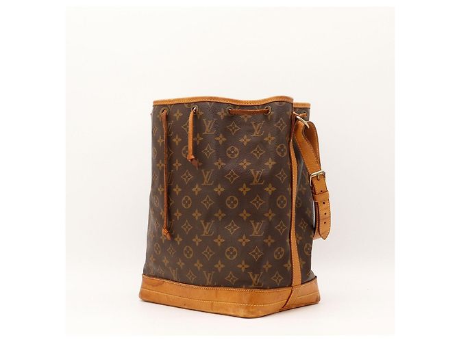 Louis Vuitton Monogram Noe Beuteltasche aus Leder braun - Ansicht 2