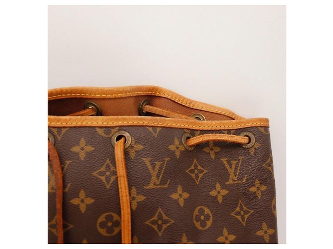 Louis Vuitton Monogram Noe Beuteltasche aus Leder braun - Ansicht 6