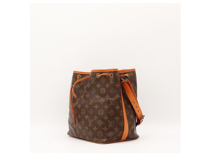 Borsa a secchiello Louis Vuitton Monogram Noe in pelle marrone - vista 2