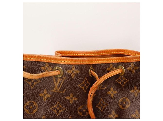 Borsa a secchiello Louis Vuitton Monogram Noe in pelle marrone - vista 6