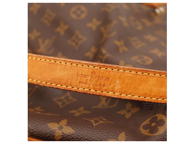 Borsa a secchiello Louis Vuitton Monogram Noe in pelle marrone - vista 9