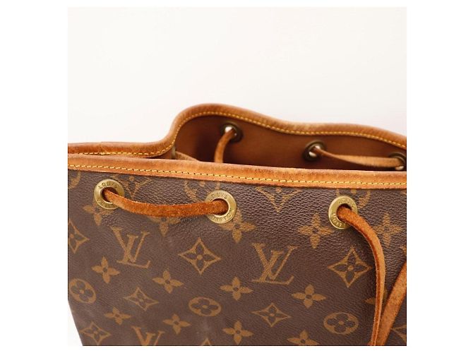 Louis Vuitton Monogram Noe Beuteltasche aus Leder Braun - Ansicht 6