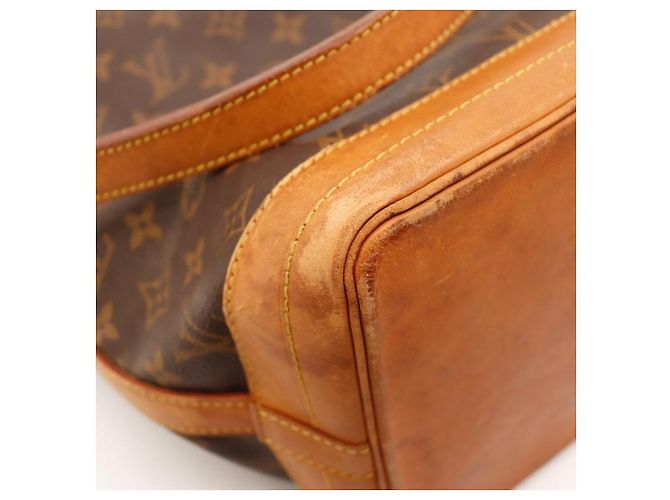 Louis Vuitton Monogram Noe Beuteltasche aus Leder Braun - Ansicht 9