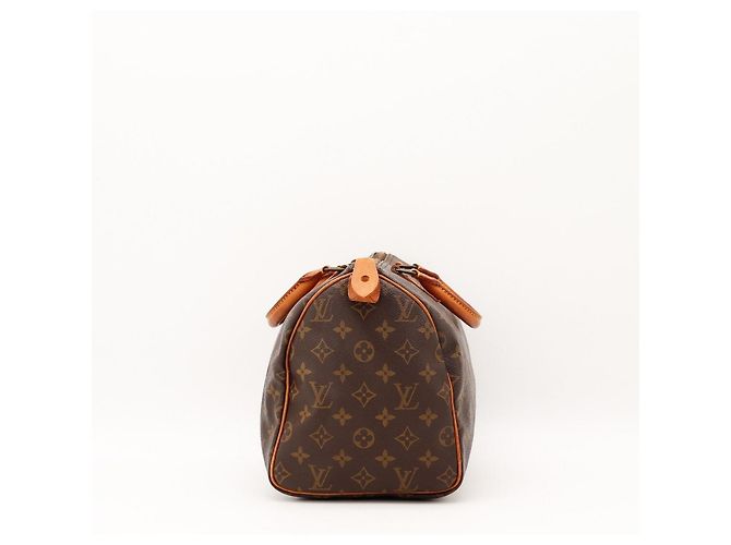 Borsa a mano Louis Vuitton Speedy 30 Monogram Canvas Brown - vista 3