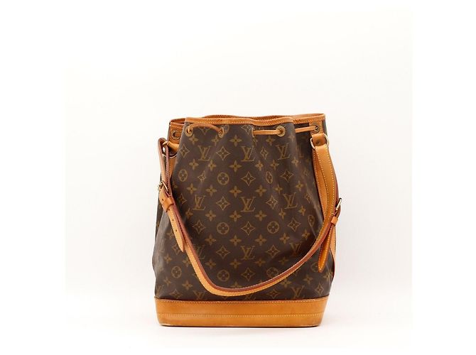 Louis Vuitton Monogram Noe Beuteltasche aus Leder braun - Ansicht 3