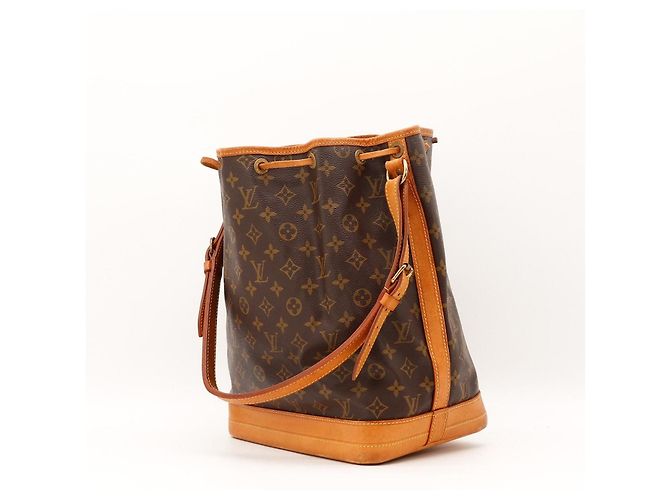 Louis Vuitton Monogram Noe Beuteltasche aus Leder braun - Ansicht 4
