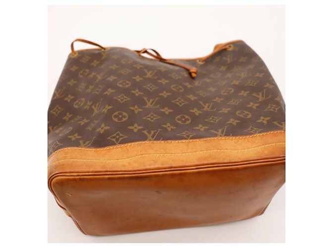 Louis Vuitton Monogram Noe Beuteltasche aus Leder braun - Ansicht 6