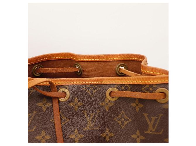 Louis Vuitton Monogram Noe Beuteltasche aus Leder braun - Ansicht 7