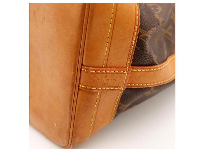 Louis Vuitton Monogram Noe Beuteltasche aus Leder braun - Ansicht 8