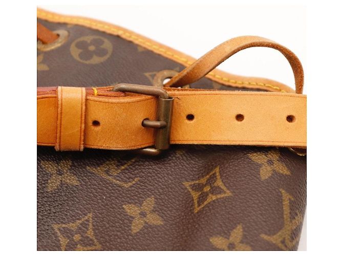 Louis Vuitton Monogram Noe Beuteltasche aus braunem Leder - Ansicht 10