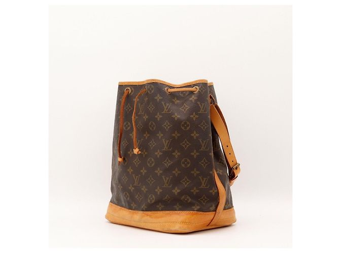 Louis Vuitton Monogram Noe Beuteltasche aus braunem Leder - Ansicht 2