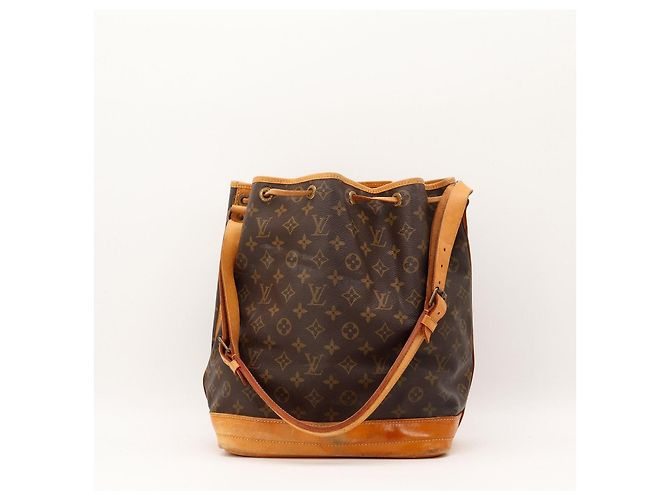 Louis Vuitton Monogram Noe Beuteltasche aus braunem Leder - Ansicht 3