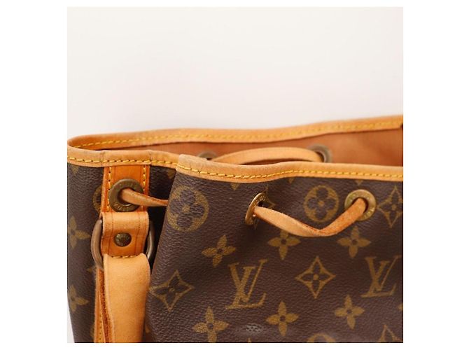 Louis Vuitton Monogram Noe Beuteltasche aus braunem Leder - Ansicht 6