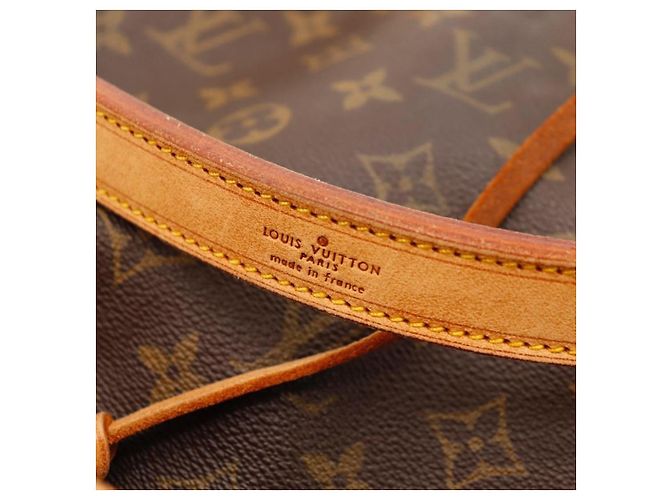 Louis Vuitton Monogram Noe Beuteltasche aus braunem Leder - Ansicht 9