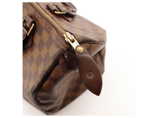 Sac à main Louis Vuitton Speedy 30 Damier Ebene Canvas - vue 9