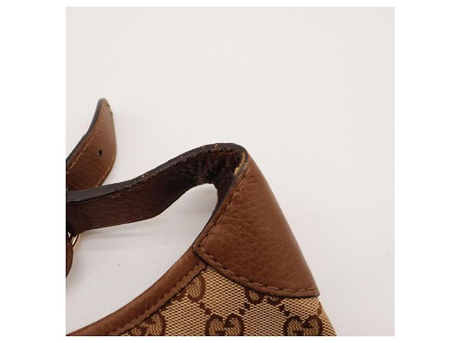 Gucci Hobo Bag Beige Monogram Canvas Leather - Ansicht 10
