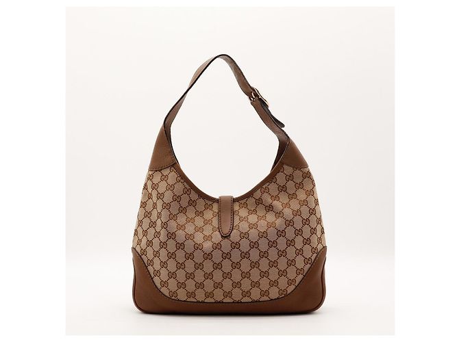 Gucci Hobo Bag Beige Monogram Canvas Leather - Ansicht 3