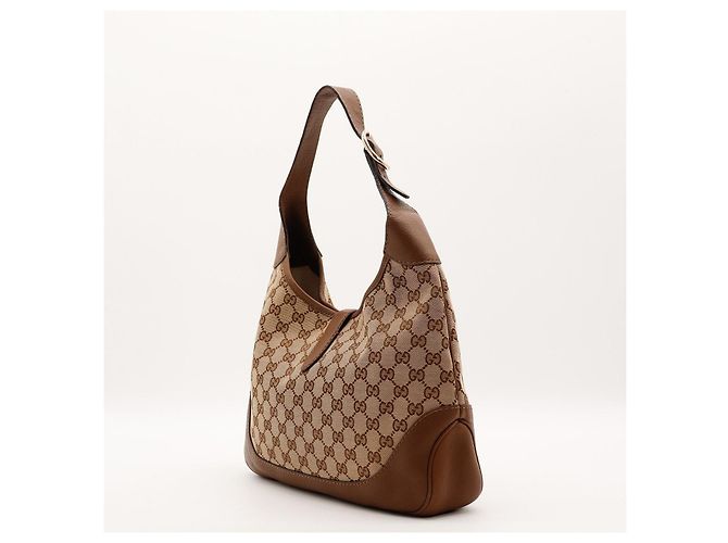 Gucci Hobo Bag Beige Monogram Canvas Leather - Ansicht 4