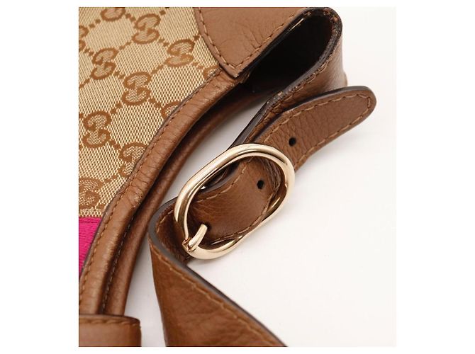Gucci Hobo Bag Beige Monogram Canvas Leather - Ansicht 8