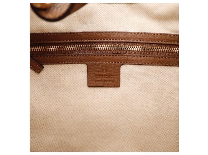 Gucci Hobo Bag Beige Monogram Canvas Leather - Ansicht 9