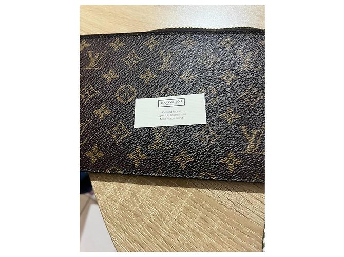 Louis Vuitton Pochette cosmetic pouch monogram coated canvas - vue 3