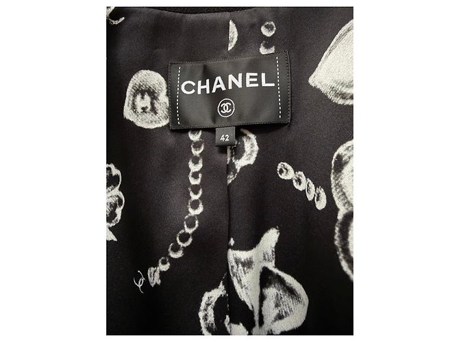 Giacca in lana Chanel Nero - vista 4