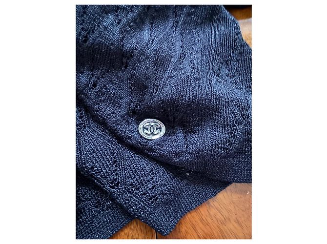 Chanel Rollkragenpullover aus Viskose und Polyamid in Schwarz - Ansicht 13