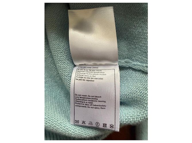 Chanel Damen-Cardigan hellblau aus Kaschmir - Ansicht 7